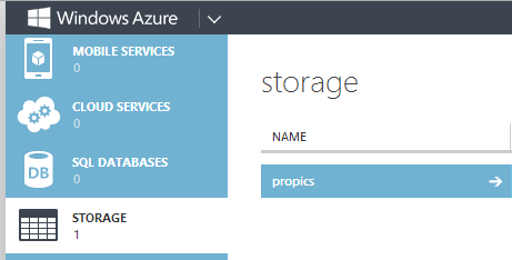 Azure storage container to save snaps