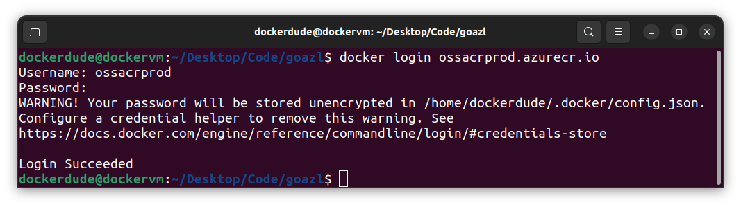 Docker login
