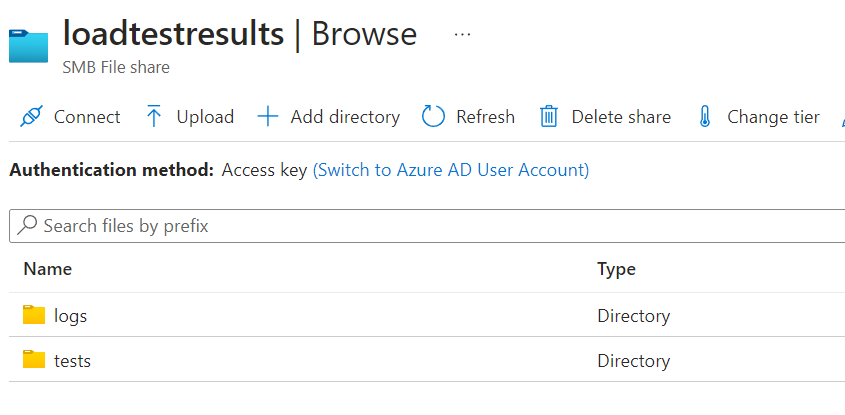 logs and test folder